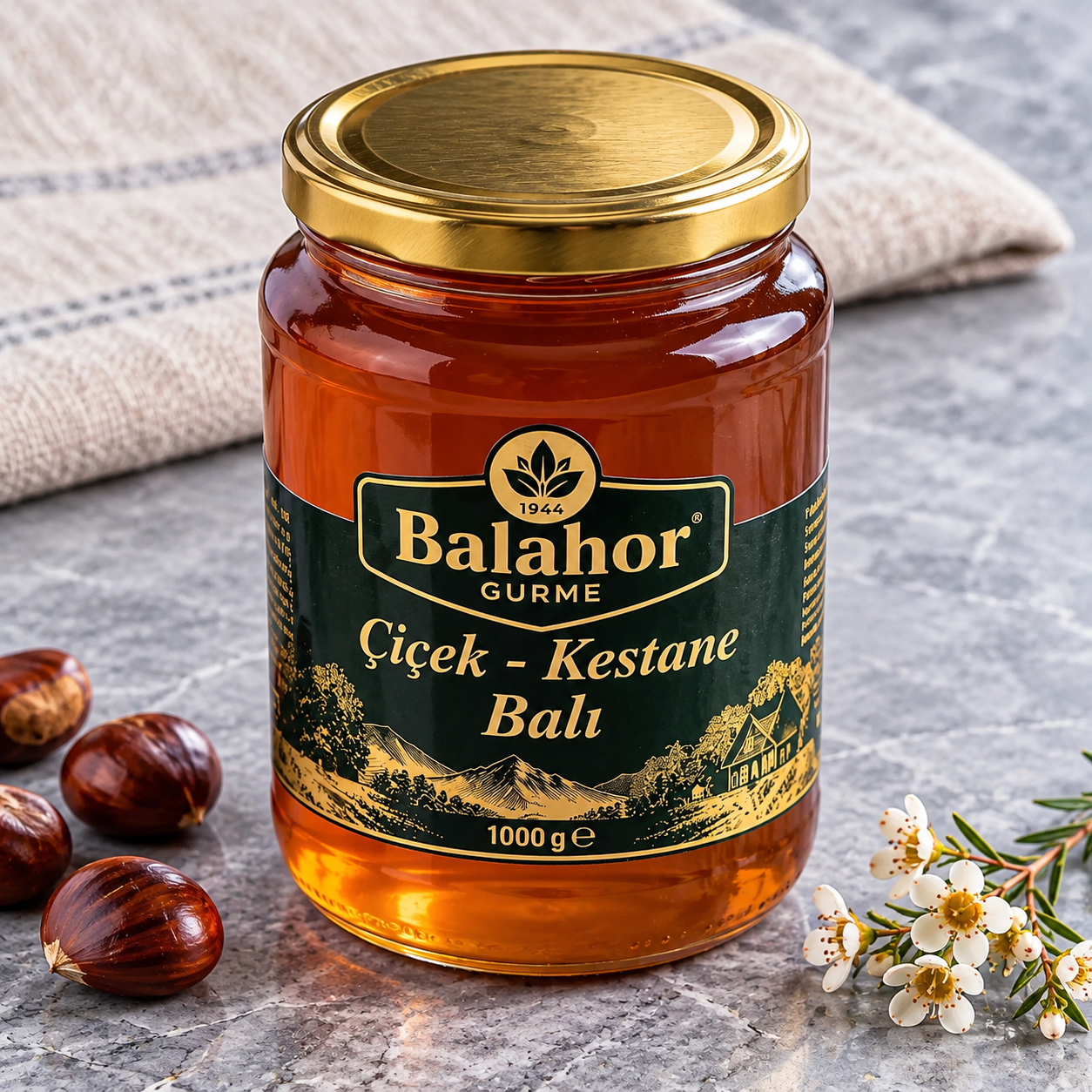 Çiçek - Kestane Karışık Bal 1 kg