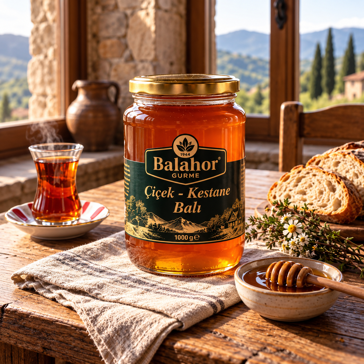 Çiçek - Kestane Karışık Bal 1 kg